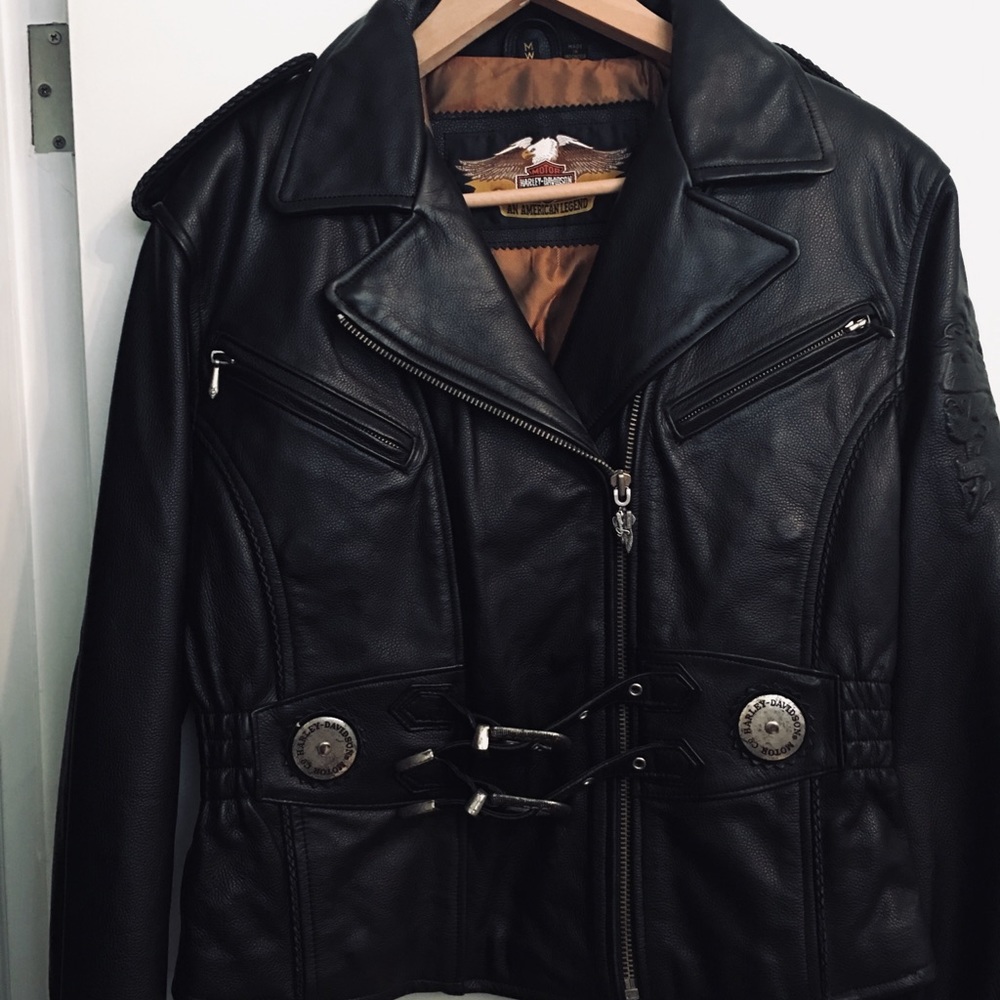 New Women’s Harley Davidson Leather Jacket